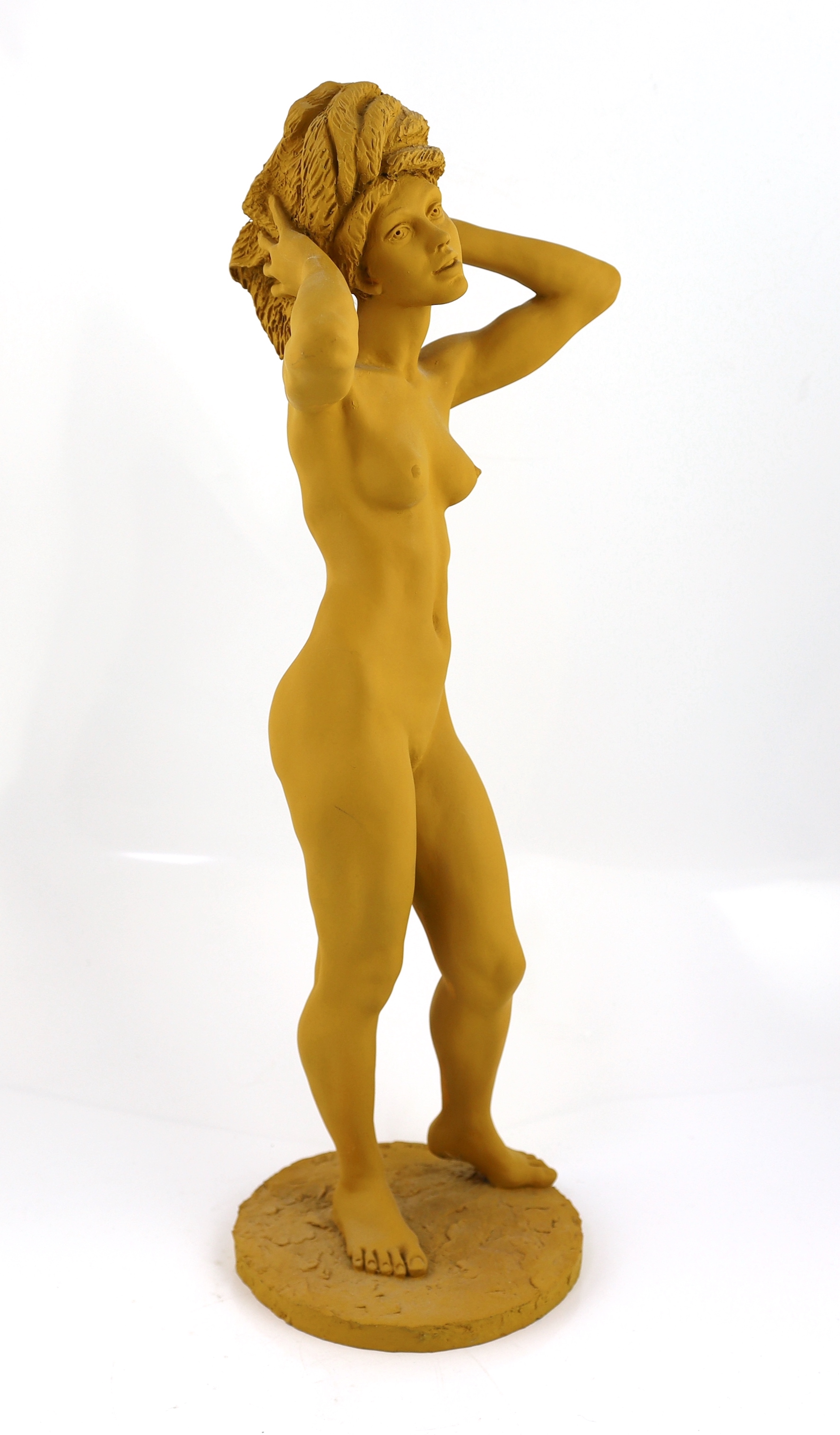 Ronald Cameron (1930-2013), a composition figure of Rosa, 61cm high